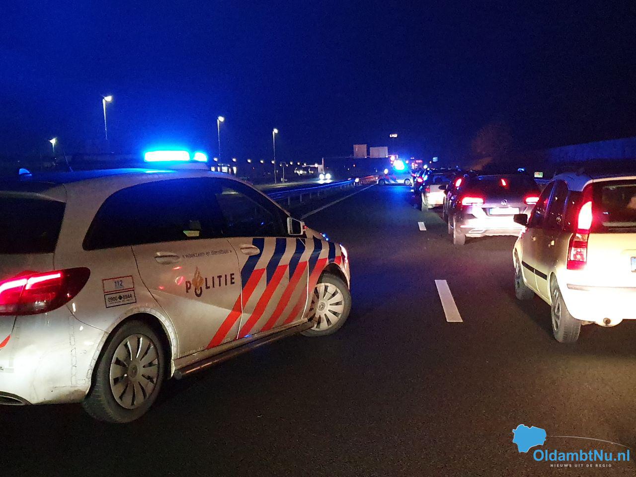 A7 afgesloten wegens ongeval. #Oldambt