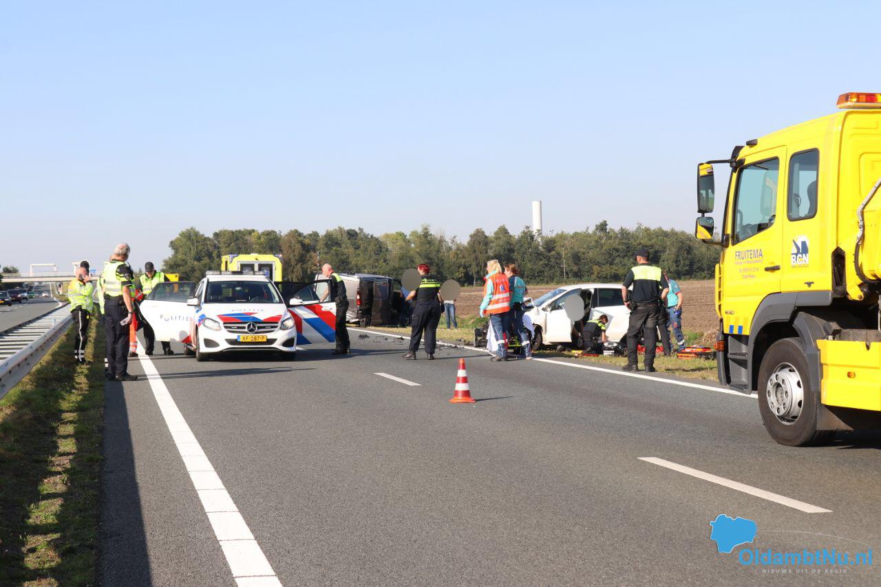 N33 deels gestremd wegens ongeval. #Oldambt