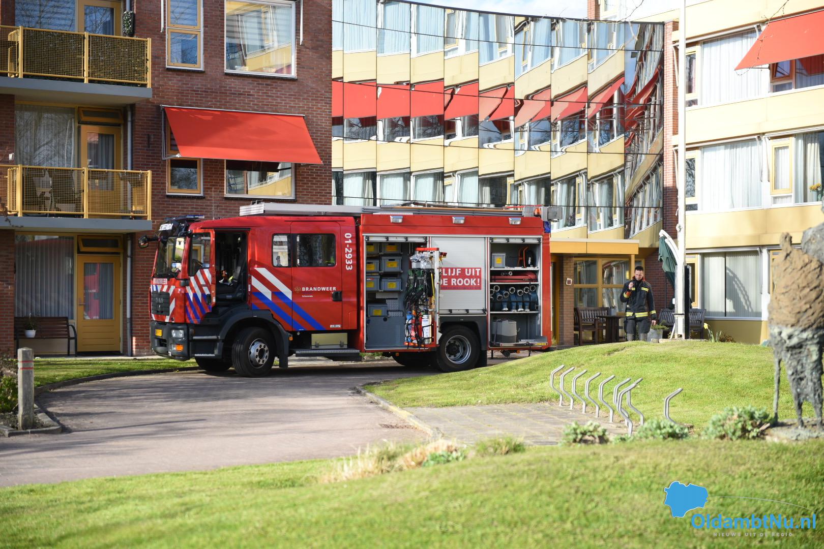 Brandweer verricht nacontrole bij wooncentrum Nieuw Vredenhoven. #Oldambt
