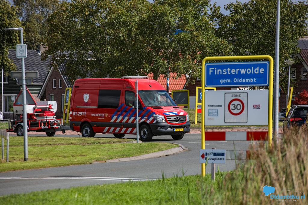 Brand bij palletbedrijf in Finsterwolde snel onder controle