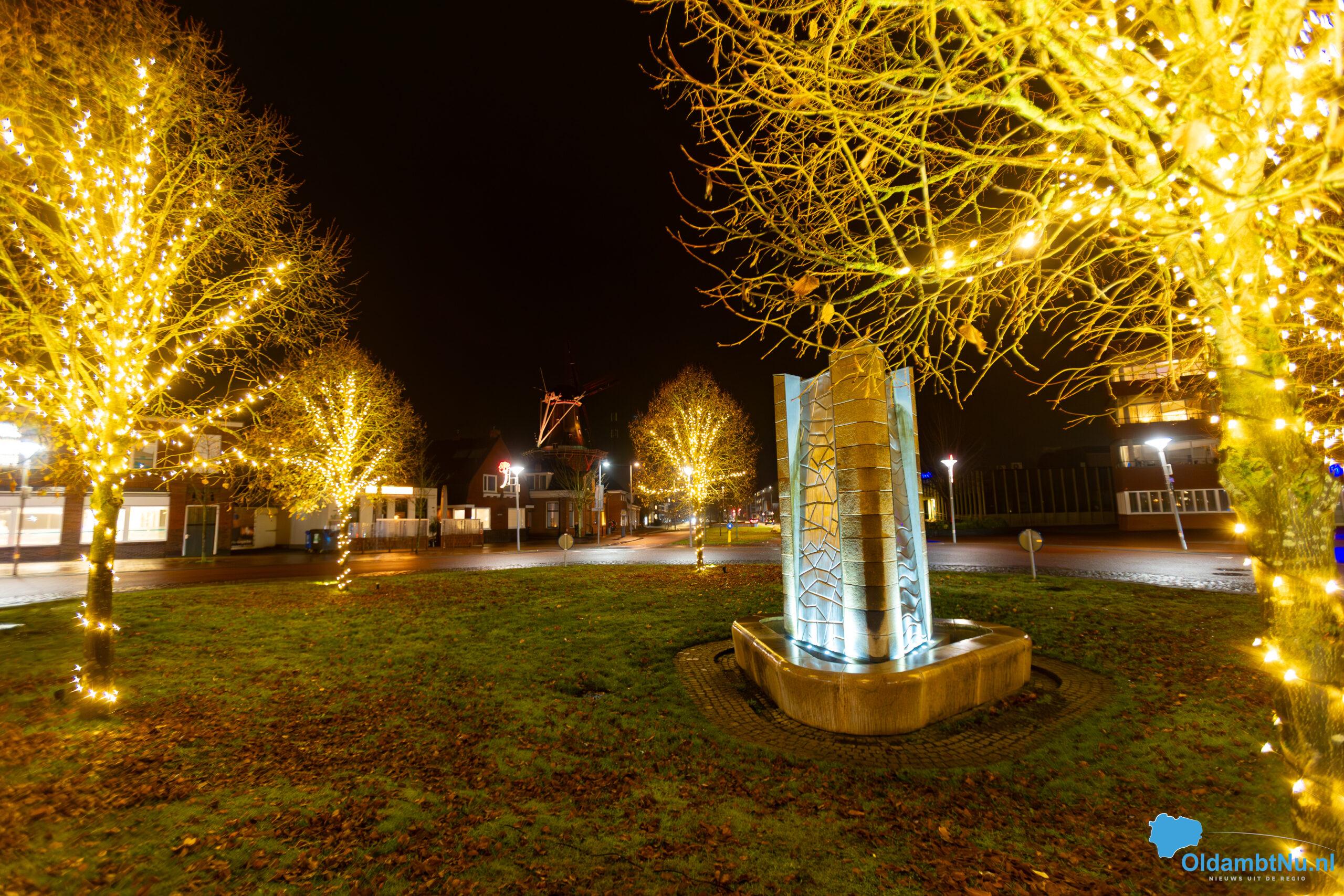 Winschoten straalt weer: kerstverlichting zet binnenstad in het licht