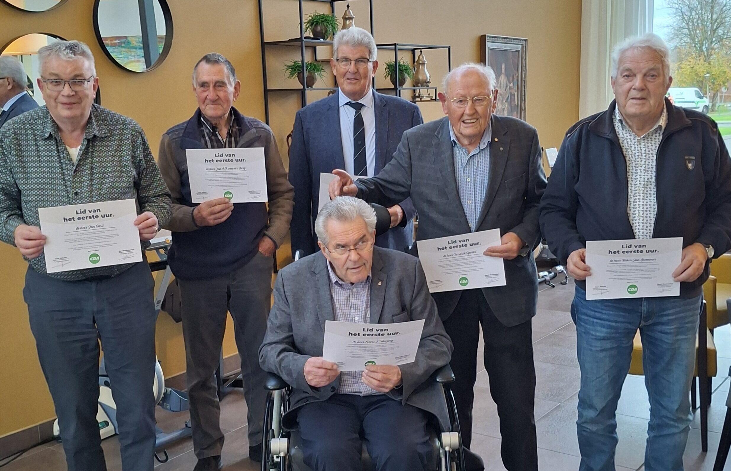 CDA-Oldambt eert jubilarissen