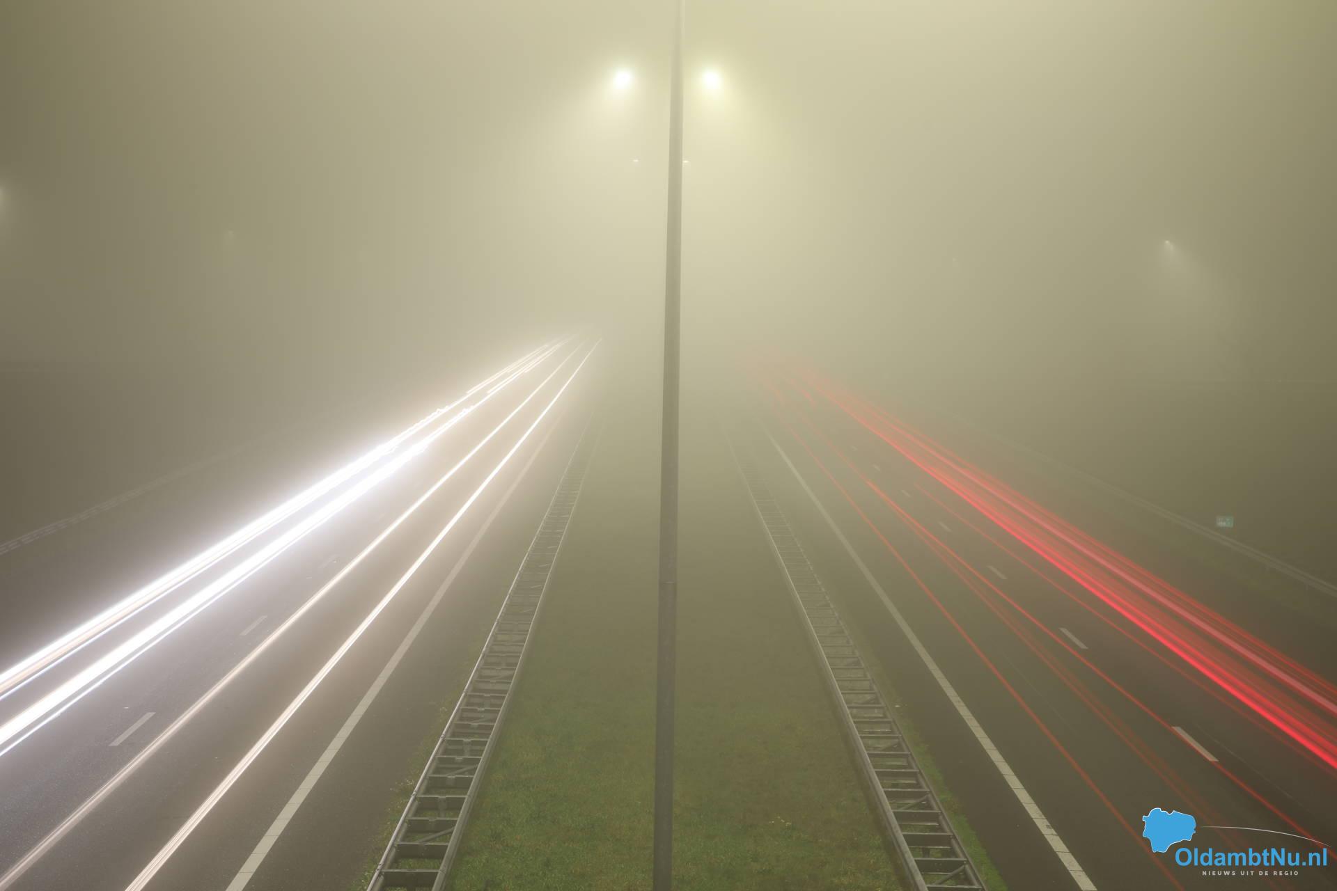 Code geel in Noord-Nederland vanwege dichte mist