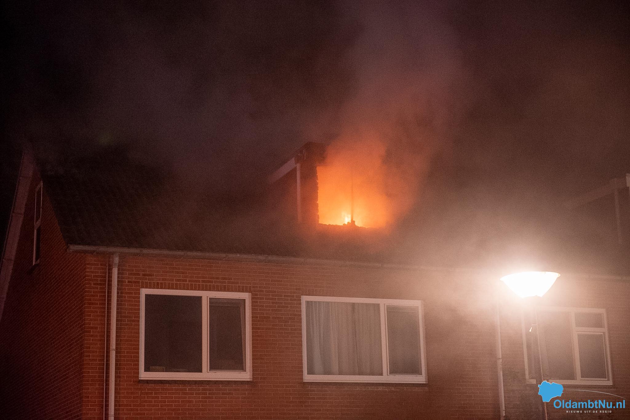 Uitslaande woningbrand snel onder controle