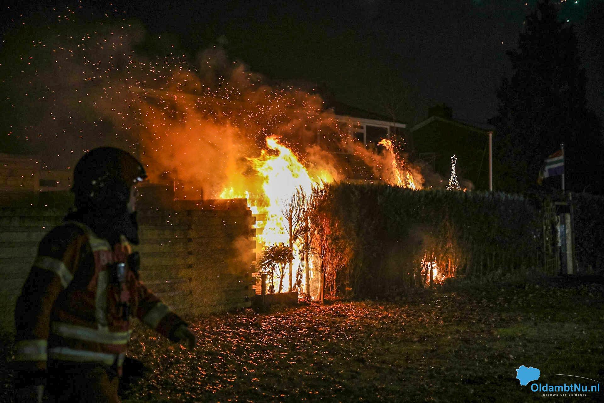 Meerdere brandmeldingen tijdens jaarwisseling in Oldambt