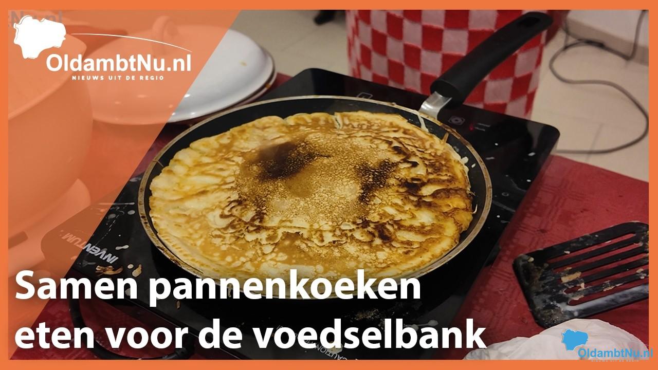 Gezellig samen pannenkoeken eten voor het goede doel
