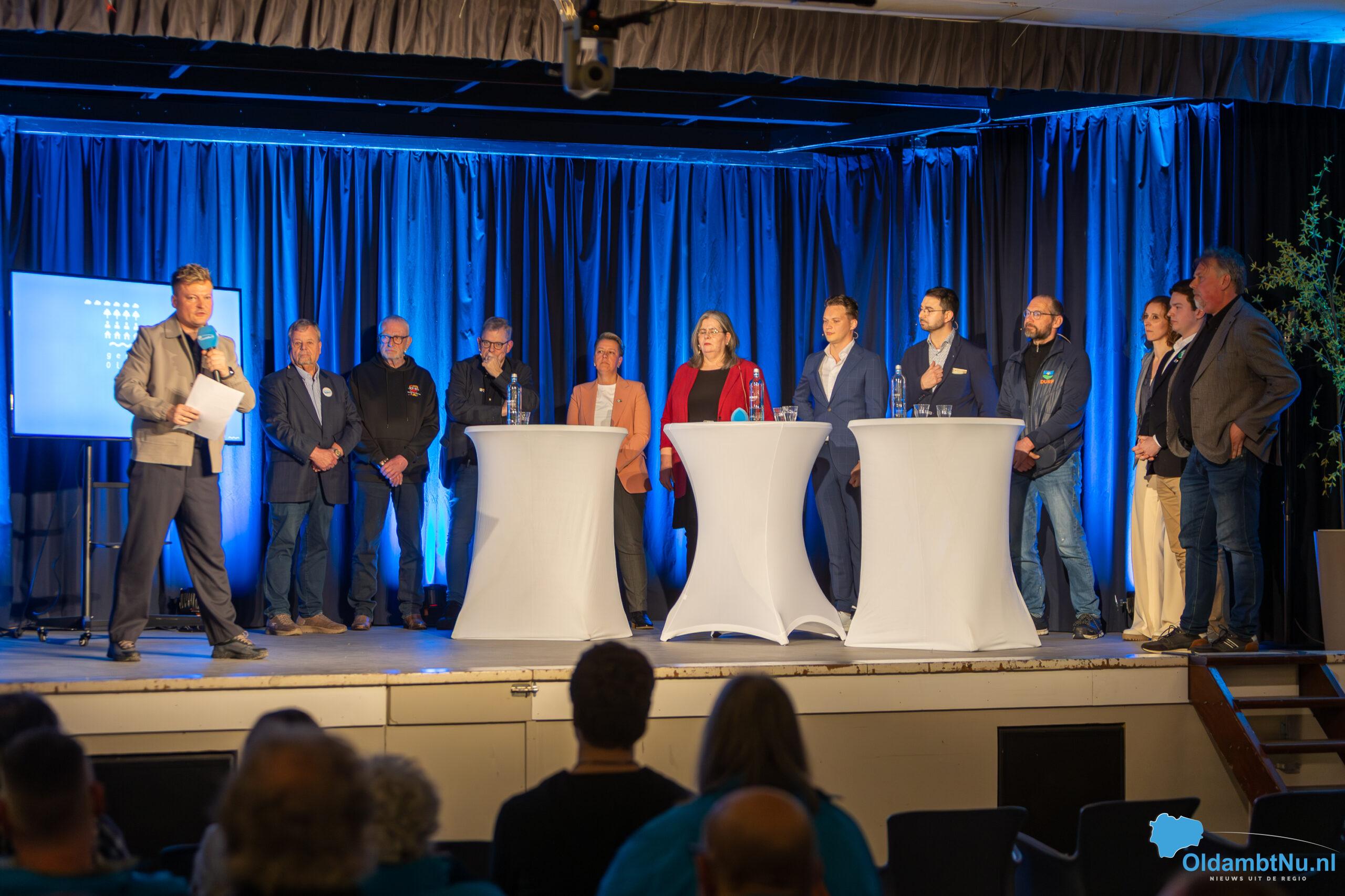 Fotoserie: Lijsttrekkers in debat over wonen, armoede en toekomst van Oldambt