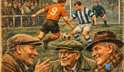 Voetbal verhalen uit vervlogen tijden ophalen in kantine van BATO