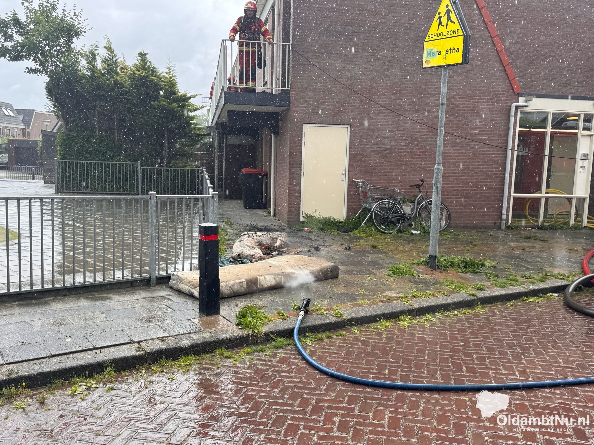 Woningbrand in flat aan Hoogklei in Winschoten, geen gewonden