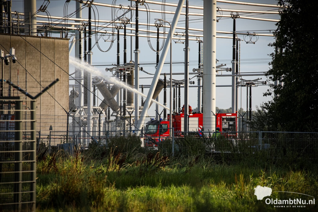Brand bij hoogspanningsstation Meeden onder controle, informatieavond dinsdag