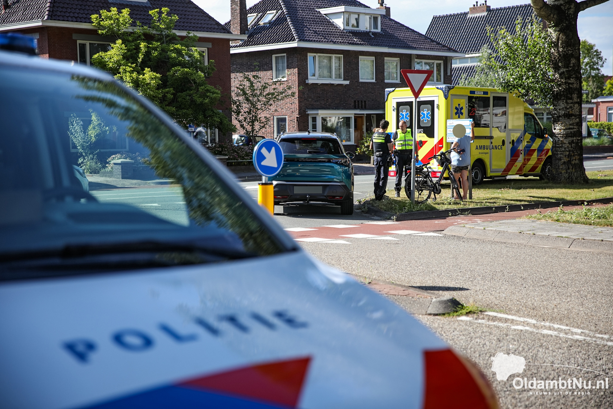 Fietser aangereden op kruising Industrieweg en Wilhelminasingel in Winschoten