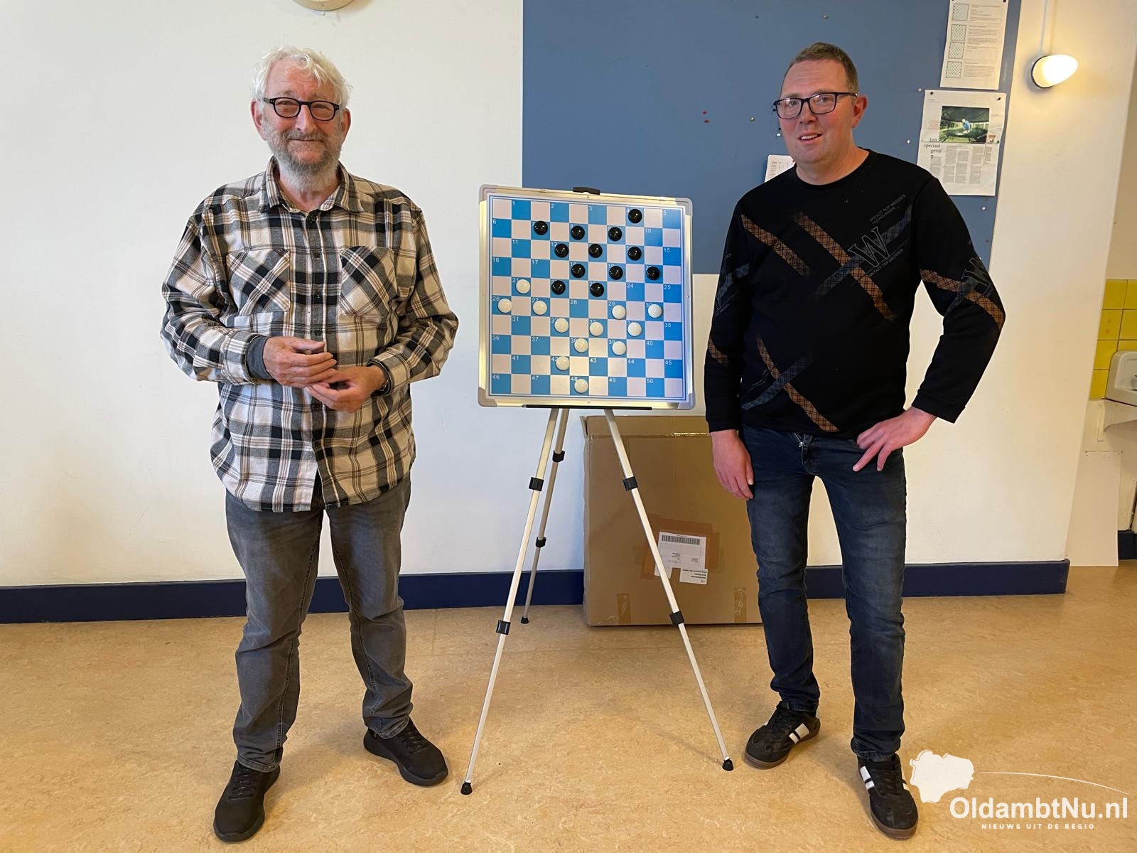 Egbert Wierenga uit Scheemda kampioen in ratinggroep bij het „Mello Koolman“ damtoernooi in Groninge